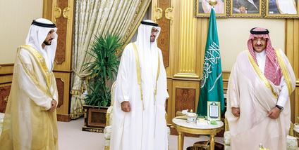 General Sheikh Mohamed bin Zayed Al Nahyan, Crown Prince of Abu Dhabi and Deputy Supreme Commander of the UAE Armed Forces, and Sheikh Hamdan bin Mohammed bin Rashid Al Maktoum, Crown Prince of Dubai, on Thursday offered greetings to Prince Mohammed bin Naif bin Abdulaziz Al Saud, Deputy Prime Minister and Minister of Interior, on his appointment as Crown Prince of Saudi Arabia.