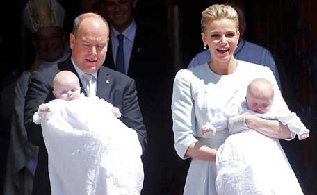 Royal baby baptism: Prince Jacques, Princess Gabriella of Monaco ...