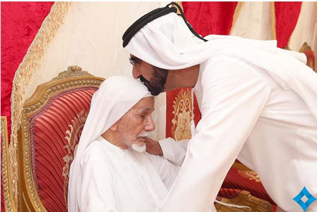 Sheikh Mohammed offered condolences to the families of martyrs. (Supplied)