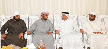 Saif bin Zayed offers condolences to family of martyr Al Mazroui.