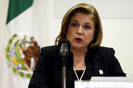 Mexico's Attorney General Arely Gomez addresses the media in Mexico City, October 21, 2015. Mexican officials have arrested the "principal planner" and five other suspects behind the brazen jail break by the world's most-wanted drug boss, Joaquin "El Chapo" Guzman, Mexico's attorney general said on Wednesday.