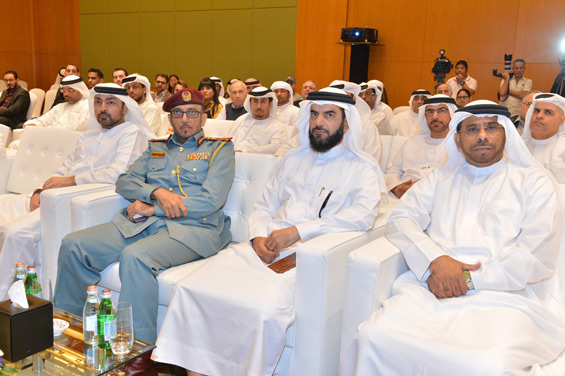 Major General Mohammed Ahmad Al Marri, Director-General of the General Directorate of Residency and Foreigners Affairs in Dubai, along with other delegates attend the launch of Taqdeer Award. (Supplied)