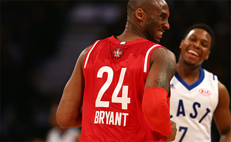 Western All-Star Kobe Bryant (24), of the Los Angeles Lakers