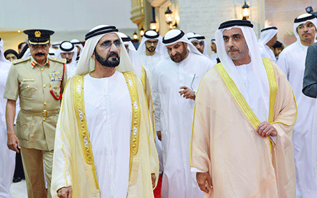 His Highness Sheikh Mohammed bin Rashid Al Maktoum visits the Dubai Government Achievements Exhibition (Wam)