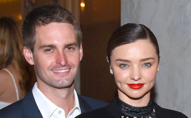 Miranda Kerr engaged to Snapchat CEO and co-founder Evan Spiegel ...
