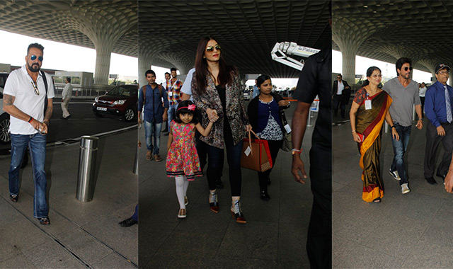 Airport fashion: Shah Rukh Khan, Aishwarya Rai, Sanjay Dutt ...