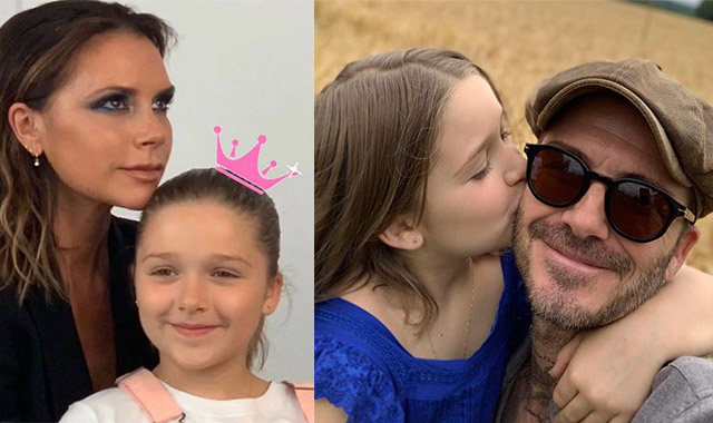 David Beckham asks daughter Harper to 'stop growing up' on 8th birthday ...
