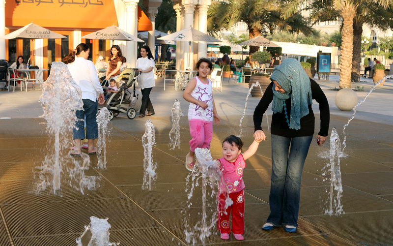 Sharjah's one of the major tourist attractions, Al Qasba. (CHANDRA BALAN)