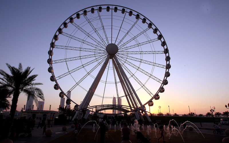 Sharjah's one of the major tourist attractions, Al Qasba. (CHANDRA BALAN)