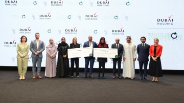 Photo: Dubai Holding announces winner and runner-up for its ‘innovate for tomorrow global sustainability challenge’