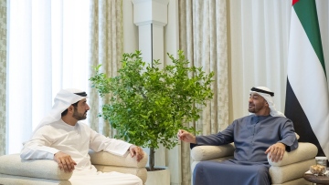 Photo: UAE President receives Sheikh Hamdan bin Mohammed bin Rashid