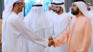 Photo: Mohammed bin Rashid meets with local dignitaries, business leaders and heads of Dubai Government entities at his weekly Majlis