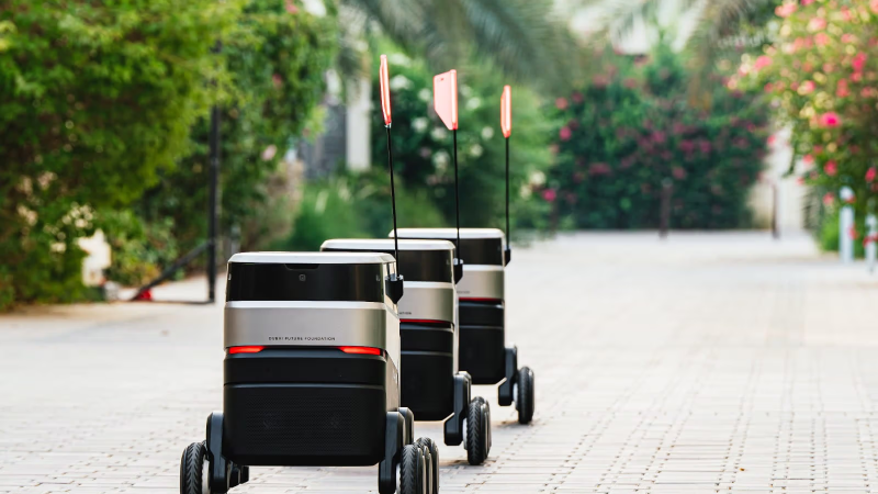 Photo: The Sustainable City Dubai Launches Delivery Robots in collaboration with Dubai Future Labs & Lyve Global