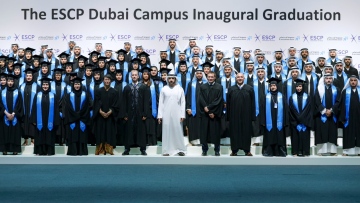 Photo: Hamdan bin Mohammed attends graduation of first cohort of ‘Master of Science in Big Data and Business Analytics’ at ESCP Business School’s Dubai campus