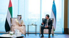 Photo: Hamdan bin Mohammed meets with Deputy Prime Minister of Uzbekistan