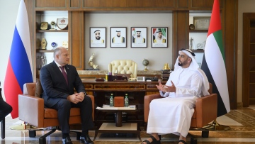 Photo: Saif bin Zayed, Russian Minister discuss cooperation