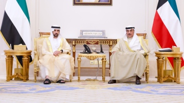 Photo: Hamdan bin Mohammed and Kuwait’s Prime Minister discuss avenues to build upon solid bilateral relations