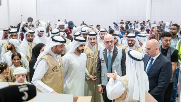 Photo: With participation of 3000 volunteers at Expo Sharjah, 'UAE stands with Lebanon' campaign collects 250 tonnes of relief aid