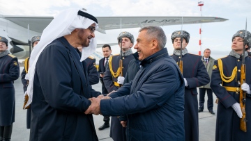 Photo: UAE President arrives in Kazan to participate in BRICS Summit