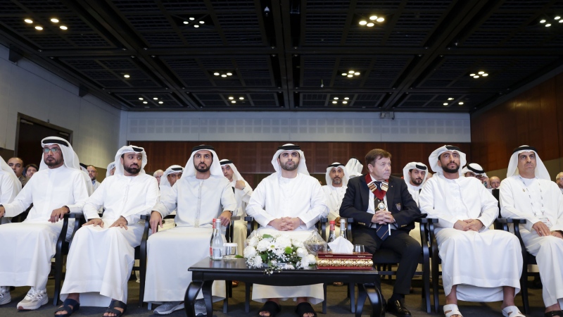 Photo: Mansoor bin Mohammed opens the 38th World Congress of Sports Medicine in Dubai