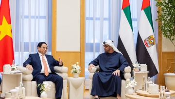 Photo: UAE President, Vietnamese Prime Minister discuss strengthening bilateral cooperation