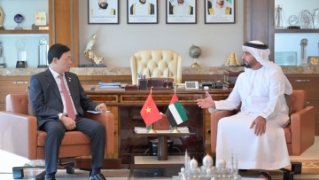 Photo: Saif bin Zayed receives Deputy Minister of Public Security of Vietnam