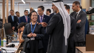 Photo: Crown Prince of Abu Dhabi visits AI Singapore