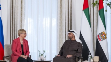 Photo: UAE and Slovenian Presidents discuss bilateral cooperation