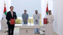 Photo: Mohammed bin Rashid, Mansour bin Zayed attend agreement signing between Ministry of Energy and Infrastructure, Siemens