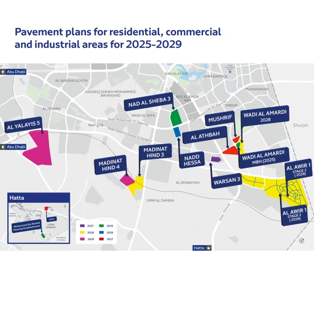 Photo: Mohammed bin Rashid Approves AED 3.7 Billion Five-Year Internal Roads Plan (2025-2029)