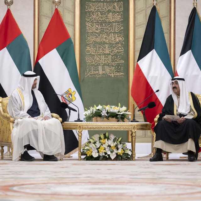 Photo: UAE President and Emir of Kuwait discuss fraternal relations and efforts to strengthen Gulf cooperation