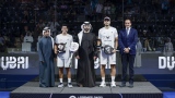 Photo: Mansoor bin Mohammed crowns champions at inaugural Dubai Premier Padel P1