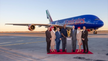 Photo: Emirates delivers NBA Cup to New York to mark the start of Emirates NBA Cup