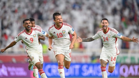 Photo: Historic Victory: UAE Thrashes Qatar 5-0 in World Cup Qualifiers