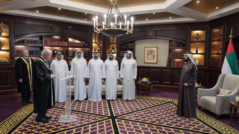 Photo: Mohammed bin Rashid presides over the swearing-in ceremony of new DIFC Courts judges