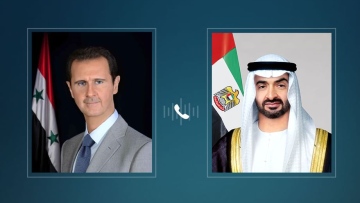 Photo: UAE, Syrian Presidents discuss developments in Syria over phone