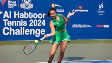 Photo: Russia's Kudermetova, Britain's Burrage advance to Al Habtoor Tennis Challenge's final