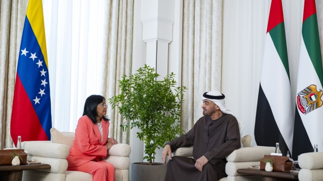 Photo: UAE President receives Vice President of Venezuela