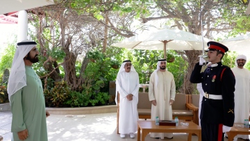 Photo: UAE Vice President congratulates Mohammed bin Rashid bin Mohammed on his graduation from Sandhurst