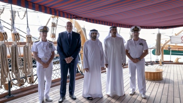 Photo: Hamdan bin Mohammed meets with Italy’s Defence Minister in Abu Dhabi