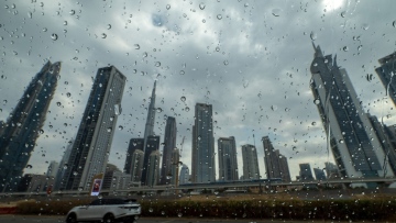 Photo: Rainfall in Abu Dhabi, Dubai, Sharjah, and Western Islands