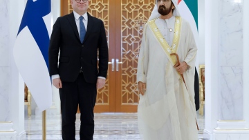 Photo: Mohammed bin Rashid meets with the Prime Minister of Finland