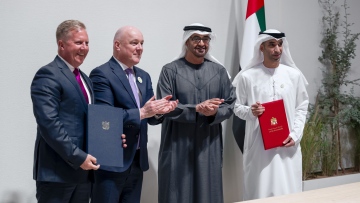 Photo: UAE President, New Zealand Prime Minister witness signing of Comprehensive Economic Partnership Agreement