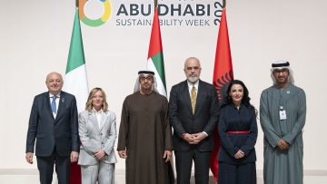 Photo: UAE, Italy, Albania sign tripartite strategic partnership framework for cross-border green energy cooperation