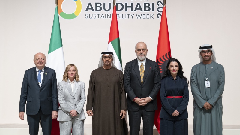 Photo: UAE, Italy, Albania sign tripartite strategic partnership framework for cross-border green energy cooperation