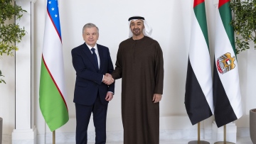 Photo: Presidents of UAE, Uzbekistan discuss bilateral relations