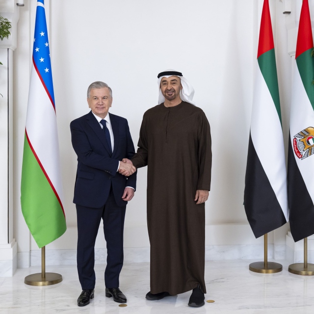 Photo: Presidents of UAE, Uzbekistan discuss bilateral relations