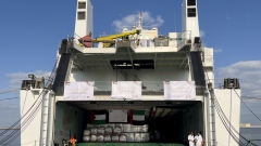 Photo: Sixth Emirati aid ship departs for Gaza, carrying 5,800 tonnes of humanitarian assistance under 'Operation Chivalrous Knight 3'