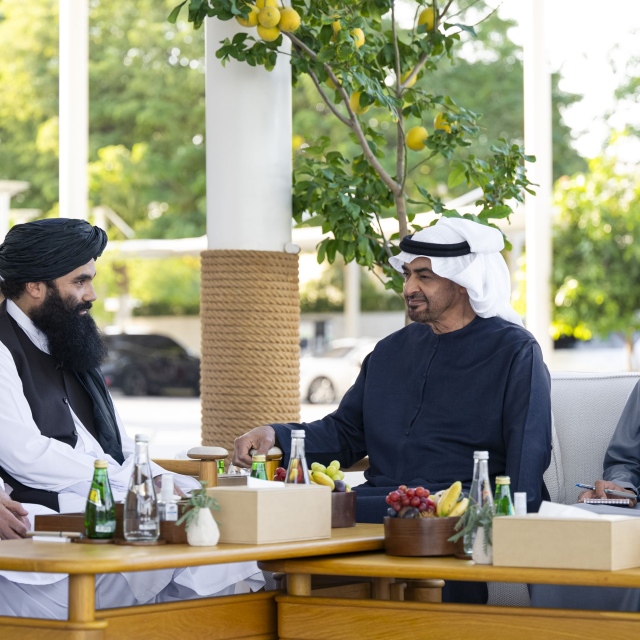 Photo: UAE President receives Afghan Interior Minister