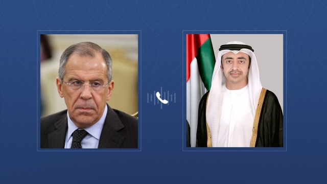 Photo: Abdullah bin Zayed, Lavrov discuss regional developments over phone